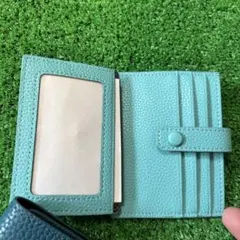 ライトブルー カードケース 定期入れ