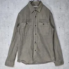 ​【日本製】Ron Herman ロンハーマン ミリタリーシャツ カーキ製品染めのサムネイル