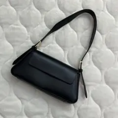 ZARA フラップ ミニマル ショルダーバッグ　ブラック　フォーマルバッグ　完売