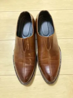 美品◉RAUDI レザースリッポンシューズ 43 ブラウン 本革 ビブラム 
