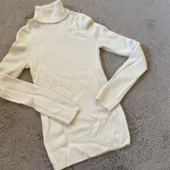 リブタートルネック ニット