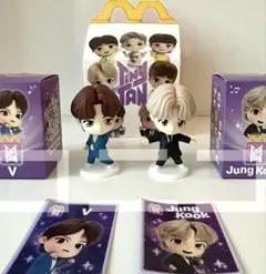韓国BTS マクドナルド ハッピーセット フィギュア V テテ+ジョングク T