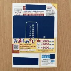 ❤︎キクチメガネ　2025サンクスフェア　 くじは当選してませんが優待券あり