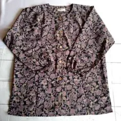 【週末限定値下げ‼️】シニア ミセス ブラウス ペイズリー柄 花柄 黒