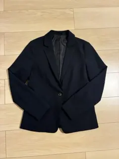 GUウォッシャブルテーラードジャケットセットアップ ネイビー