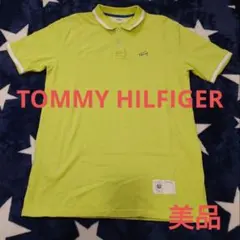 TOMMY HILFIGER　ライムグリーン ポロシャツ　L