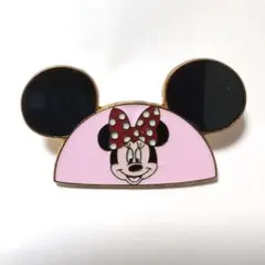 海外 disney ミニーマウス イヤーハットピンバッジ