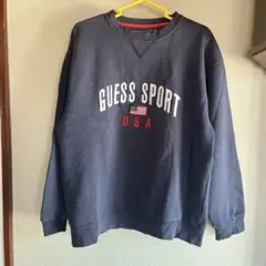 90's GUESS SPORT 古着 ヴィンテージ スウェットシャツ 刺繍