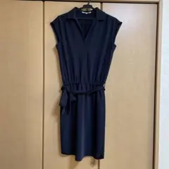 値下げ　ネイビー　膝丈　ワンピース　アプワイザーリッシェ　サイズ1