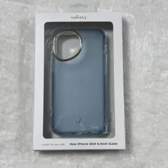 ハミィ/salisty iPhone15 耐衝撃ケース サックスブルーのサムネイル