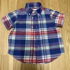 美品！Ralph Lauren チェック柄シャツ 12M