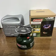 コールマン508Aシングルバーナーと専用風防、ケース付き+ヒーターおまけ コールマン508Aシングルバーナーと専用風防、ケース付き+ヒーター