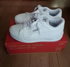 【美品】PUMA　スマッシュプラットフォームV3 スニーカー　23cm