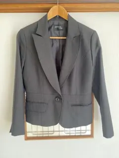 グレー ストライプ ビジネススーツ 上下セット