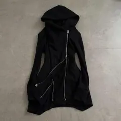 darkwear y2k 변형 Zip 후드 레이어드 기믹 그런지 형제