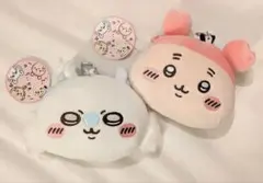 ちいかわ ぬいぐるみパスケースポーチ モモンガ カニちゃん