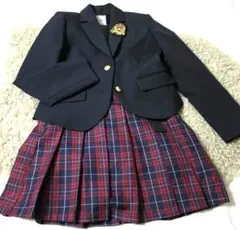 Love toxic プリーツスカート 赤チェック 160cm位