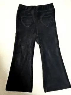 【プティマイン】 キッズ　フレアパンツ　黒　90cm