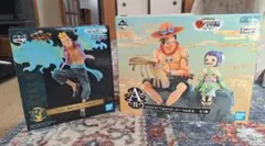 ワンピース 一番くじ　マルコ見習い　エース&お玉　 フィギュアセット