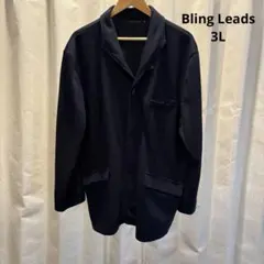 【即日発送】Bling Leads テーラードジャケット ネイビー 3Lのサムネイル