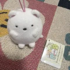 すみっコぐらし ばんざいゴムひも付きマスコット しろくま