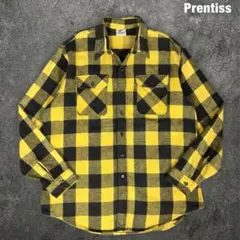 激レア 80s Prentiss ネルシャツ USA製 イエロー×ブラック 2026年最新】Prentiss ネルシャツの人気アイテム - メルカリ