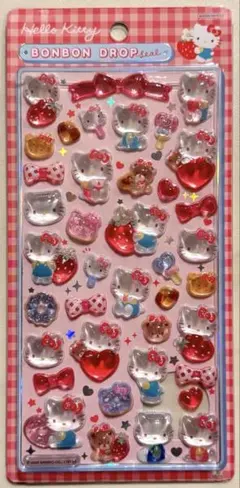 正規品 ボンボンドロップシール 赤キティ サンリオ第2弾 ボンドロ