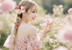 髪飾り結婚式 成人式 卒業式 薔薇 ピンク ローズ 可愛い ヘッドドレス