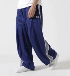 Needles ハーフパンツ ロイヤルブルー ヒザデル Needlesハーフパンツ ヒザデル ロイヤルブルー - メルカリ