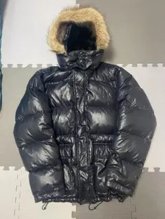 00s archive fur down jacket黒 お兄系 平成 光沢