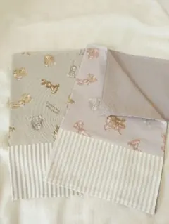 GW SALE ハンドメイド☆うさぎ柄 ランチマット2枚セット