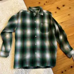 名作USA製CalTopオンブレチェック柄フランネル長袖シャツ/2000西海岸