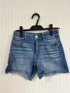 アメリカンイーグル US0 デニムショートパンツ XS ストレッチ
