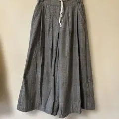 サマンサモスモス グレンチェック ワイドパンツ