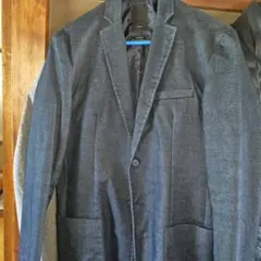 ZARA ダークグレーデニム テーラードジャケット