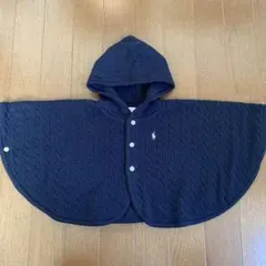 ポロ・ラルフ・ローレン ベビーポンチョ ネイビー