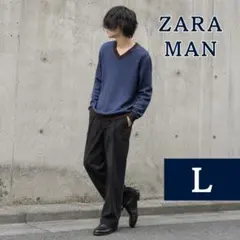 ZARA MAN Vネックニットセーター L M074のサムネイル