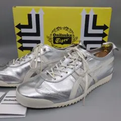 極美品 箱付き】オニツカタイガー MEXICO66 SD 26.5 シルバー - メルカリ