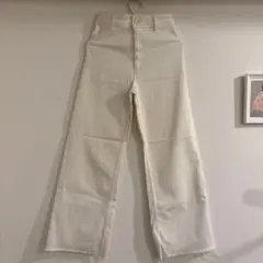 ZARA THE MARINE STRAIGHT デニムパンツ ホワイト 34のサムネイル