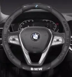 BMW ハンドルカバー 本革×カーボン調 高級感アップ ドレスアップパーツのサムネイル