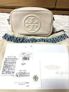 トリーバーチ　ペリーボンべ　ミニバック　クリーム