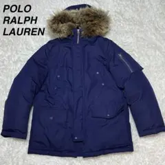 【極美品✨】 現行 ラルフローレン ダウンジャケット ネイビー 極暖 フード付