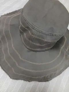 グレー バケットハット 57.5cm 100%綿