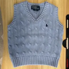 ポロ ラルフローレン 12M ケーブルニット ベスト