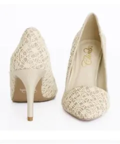 【美品】クライム climb レースパンプス　結婚式　入学式　卒業式　22cm