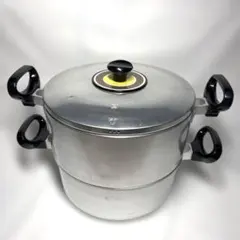 ホクセイ 三段蒸し器 蒸し鍋 アルミ鍋 大型 - メルカリ