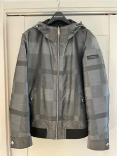 ブラックレーベルクレストブリッジ シルバーシャドーチェック柄 ナイロンジャケット