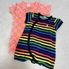 【まとめ売り】ベビー服 ロンパース 2点