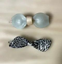 リボンのヘアピン2個セット