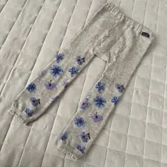hakha 花柄 ニットレギンス グレーのサムネイル